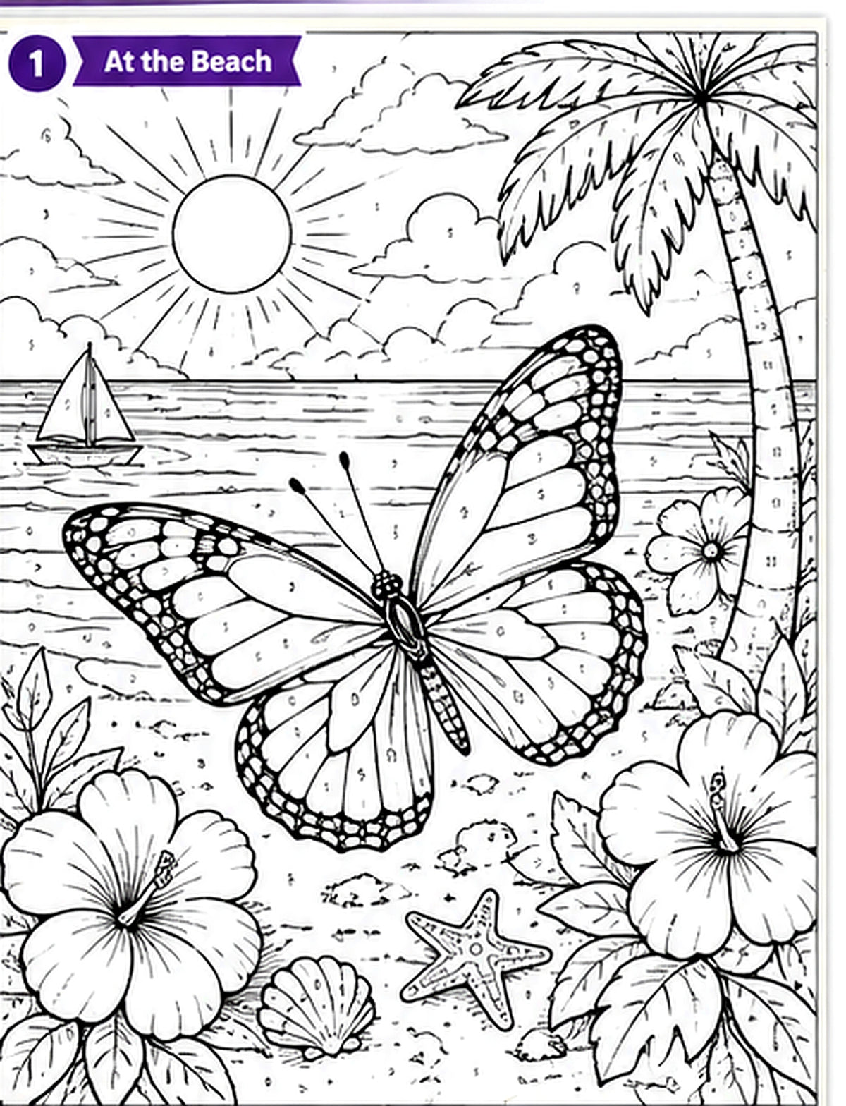 Flutter & Color: A Butterfly Color-by-Number Book