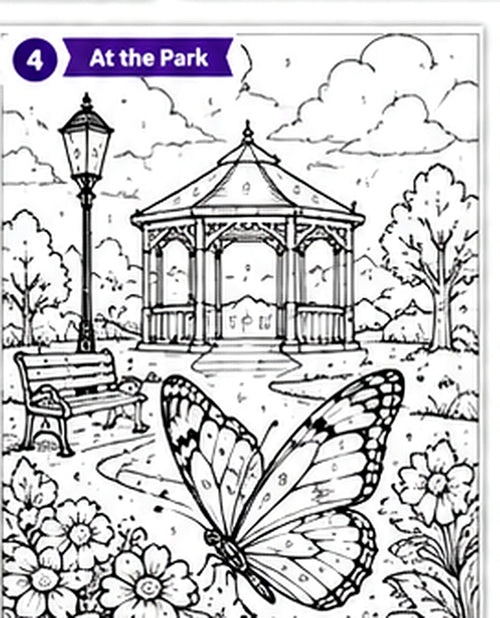 Flutter & Color: A Butterfly Color-by-Number Book
