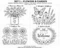 Canvas Tracing Prints – Flowers & Garden Set 1