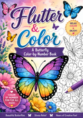 Flutter & Color: A Butterfly Color-by-Number Book
