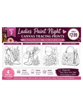 Ladies Paint Night Tracing Prints – Set of 4